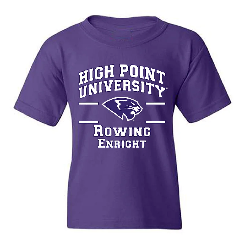 High Point - NCAA Women's Rowing : Caitlin Enright - Classic Fashion Shersey Youth T-Shirt-- Asymmetrical Pockets Print High Point - NCAA Women's Rowing : Caitlin Enright - Classic Fashion Shersey Youth T-Shirt-- Asymmetrical Pockets Print
