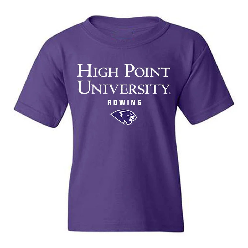 High Point - NCAA Women's Rowing : Caroline Marchis - Youth T-Shirt-- Front Pockets Side Pockets Patch Pockets High Point - NCAA Women's Rowing : Caroline Marchis - Youth T-Shirt-- Front Pockets Side Pockets Patch Pockets