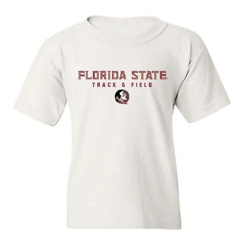 FSU - NCAA Women's Track & Field : Isabella Madaffari - Generic Shersey Youth T-Shirt-- Hooded Caped Shawl Collar FSU - NCAA Women's Track & Field : Isabella Madaffari - Generic Shersey Youth T-Shirt-- Hooded Caped Shawl Collar