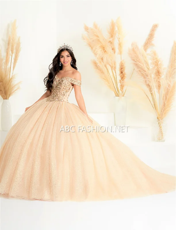 Off Shoulder Quinceanera Dress by Fiesta Gowns 56446 Tunics Satin smooth