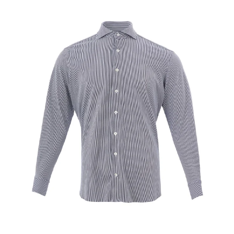 Elegant Multicolor Cotton Shirt For Men-- Mesh Blend Leather Blend Suede Blend
