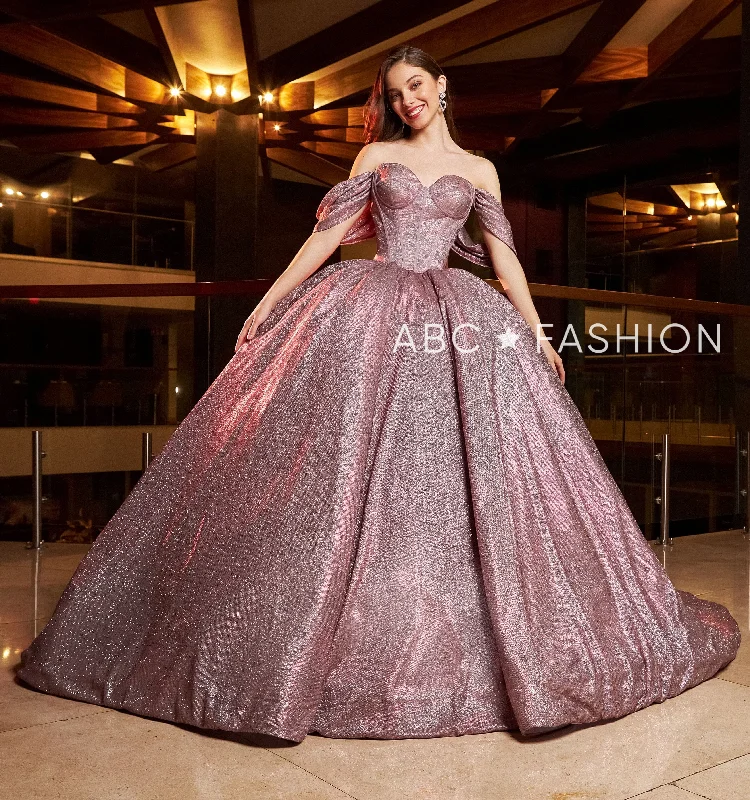 Metallic Off Shoulder Quinceanera Dress by Ragazza EV21-621 Tunics Luxurious high-end Metallic Off Shoulder Quinceanera Dress by Ragazza EV21-621 Tunics Luxurious high-end