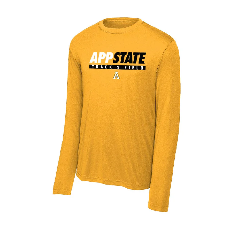 App State - NCAA Women's Track & Field : Sierra Smith - Activewear Long Sleeve T-Shirt-- Jersey Fabric Tulle Fabric Batik Fabric App State - NCAA Women's Track & Field : Sierra Smith - Activewear Long Sleeve T-Shirt-- Jersey Fabric Tulle Fabric Batik Fabric