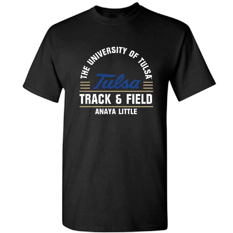 Tulsa - NCAA Women's Track & Field : Anaya Little - Classic Fashion Shersey T-Shirt-- Mesh Blend Leather Blend Suede Blend Tulsa - NCAA Women's Track & Field : Anaya Little - Classic Fashion Shersey T-Shirt-- Mesh Blend Leather Blend Suede Blend