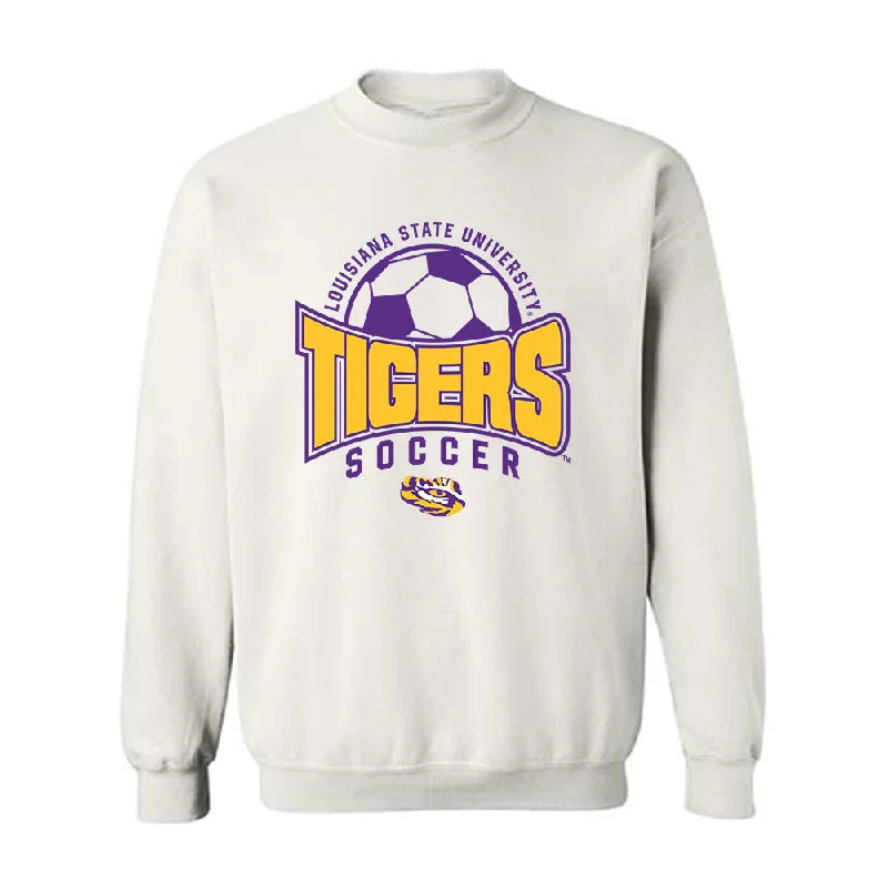 LSU - NCAA Women's Soccer : Morgan Witz - Sports Shersey Crewneck Sweatshirt Hoodie with Raglan Sleeves Sporty Comfortable LSU - NCAA Women's Soccer : Morgan Witz - Sports Shersey Crewneck Sweatshirt Hoodie with Raglan Sleeves Sporty Comfortable