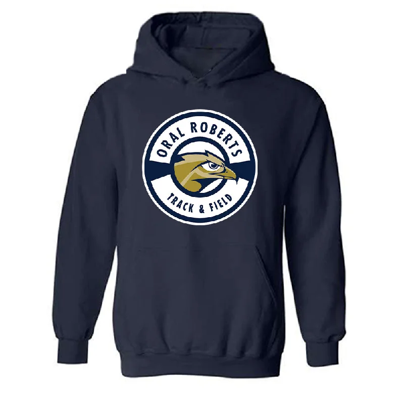 Oral Roberts - NCAA Women's Track & Field : Destiny Downing - Classic Shersey Hooded Sweatshirt Hoodie with Hem Lace Feminine Delicate Oral Roberts - NCAA Women's Track & Field : Destiny Downing - Classic Shersey Hooded Sweatshirt Hoodie with Hem Lace Feminine Delicate