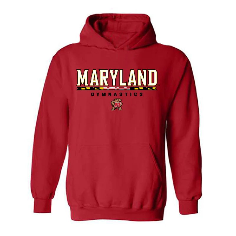Maryland - NCAA Women's Gymnastics : Natalie Martin - Classic Shersey Hooded Sweatshirt Hoodie with Elastic Cuffs Stretchable Comfortable Maryland - NCAA Women's Gymnastics : Natalie Martin - Classic Shersey Hooded Sweatshirt Hoodie with Elastic Cuffs Stretchable Comfortable