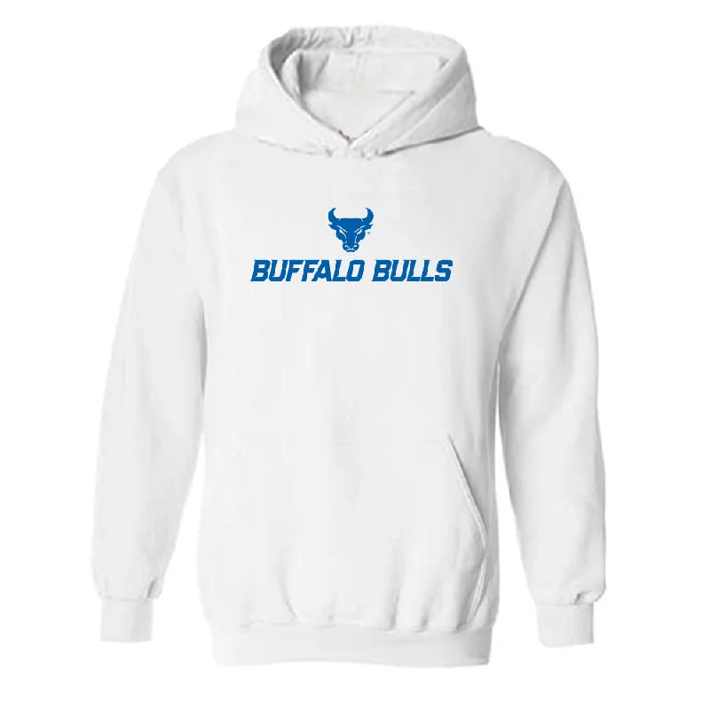 Buffalo - NCAA Women's Track & Field : Adriana Ellsworth - Hooded Sweatshirt Zip Hoodie Drawstring Kangaroo Pocket Buffalo - NCAA Women's Track & Field : Adriana Ellsworth - Hooded Sweatshirt Zip Hoodie Drawstring Kangaroo Pocket