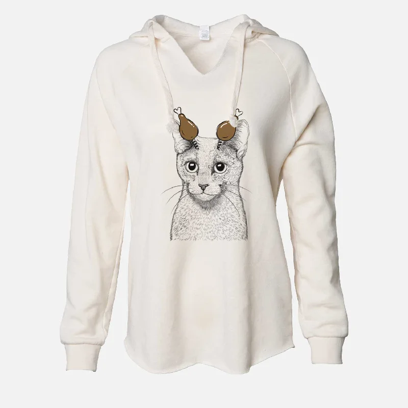 Thanksgiving Blue the Russsian Blue Cat - Cali Wave Hooded Sweatshirt Hoodie with Thumb Holes Functional Cozy Thanksgiving Blue the Russsian Blue Cat - Cali Wave Hooded Sweatshirt Hoodie with Thumb Holes Functional Cozy