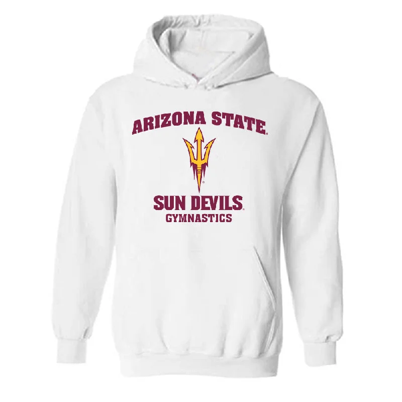 Arizona State - NCAA Women's Gymnastics : Chavala Shepard - Sports Shersey Hooded Sweatshirt Hoodie with Back Slit Movement Comfort