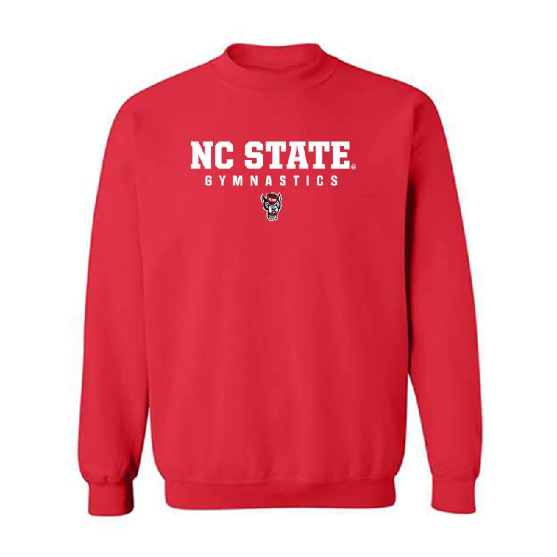 NC State - NCAA Women's Gymnastics : Lucy Lehman - Classic Shersey Crewneck Sweatshirt Hoodie with Ribbed Cuffs Snug Fit Comfort NC State - NCAA Women's Gymnastics : Lucy Lehman - Classic Shersey Crewneck Sweatshirt Hoodie with Ribbed Cuffs Snug Fit Comfort