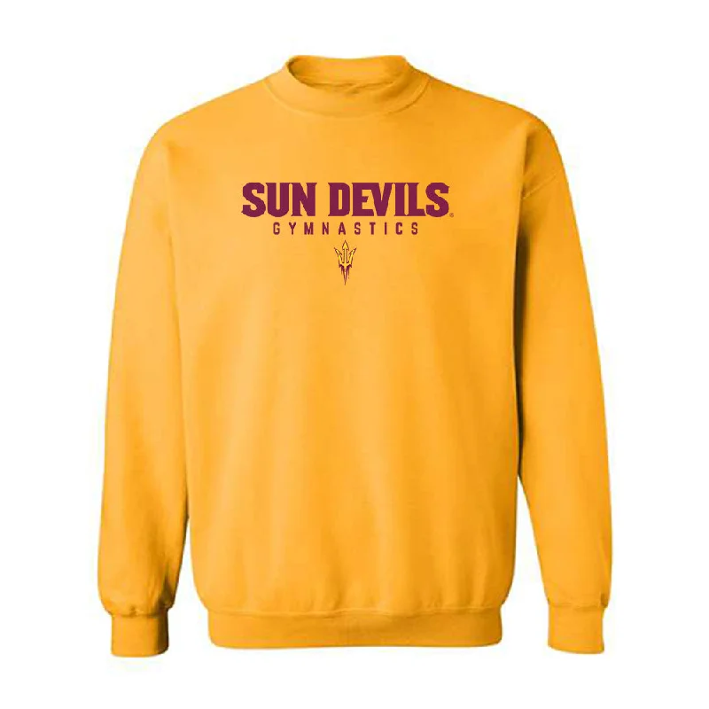 Arizona State - NCAA Women's Gymnastics : Chavala Shepard - Classic Shersey Crewneck Sweatshirt Hoodie with Hem Elastic Stretchable Comfortable Arizona State - NCAA Women's Gymnastics : Chavala Shepard - Classic Shersey Crewneck Sweatshirt Hoodie with Hem Elastic Stretchable Comfortable