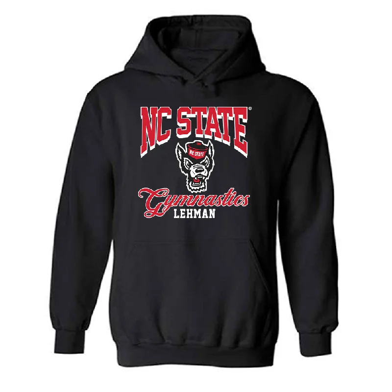 NC State - NCAA Women's Gymnastics : Lucy Lehman - Fashion Shersey Hooded Sweatshirt Hoodie with Thumb Holes Functional Cozy NC State - NCAA Women's Gymnastics : Lucy Lehman - Fashion Shersey Hooded Sweatshirt Hoodie with Thumb Holes Functional Cozy