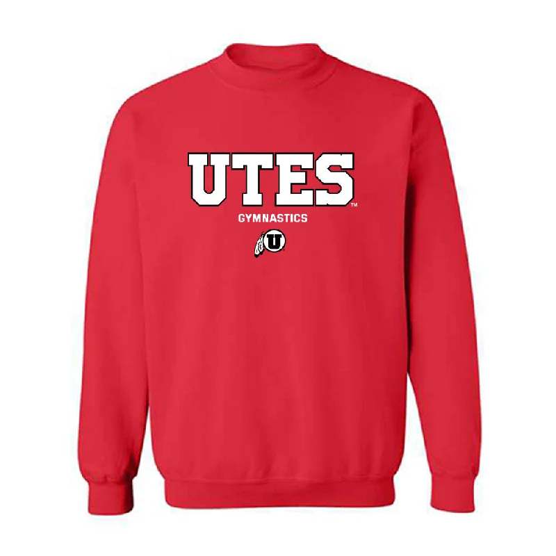 Utah - NCAA Women's Gymnastics : Jaedyn Rucker - Classic Shersey Crewneck Sweatshirt Hoodie with Thumb Holes Functional Cozy Utah - NCAA Women's Gymnastics : Jaedyn Rucker - Classic Shersey Crewneck Sweatshirt Hoodie with Thumb Holes Functional Cozy