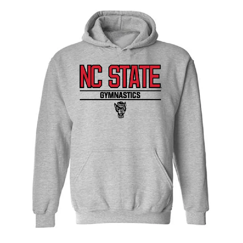 NC State - NCAA Women's Gymnastics : Kailee Adomaites - Classic Shersey Hooded Sweatshirt Hoodie with Reflective Safety Nightwear NC State - NCAA Women's Gymnastics : Kailee Adomaites - Classic Shersey Hooded Sweatshirt Hoodie with Reflective Safety Nightwear