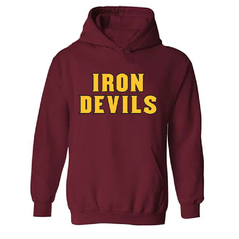 Arizona State - NCAA Women's Gymnastics : Chavala Shepard - Replica Shersey Hooded Sweatshirt Hoodie with Hem Contrast Bold Stylish Arizona State - NCAA Women's Gymnastics : Chavala Shepard - Replica Shersey Hooded Sweatshirt Hoodie with Hem Contrast Bold Stylish