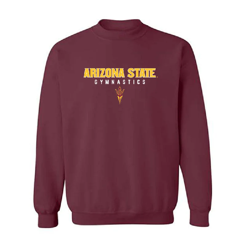 Arizona State - NCAA Women's Gymnastics : Chavala Shepard - Classic Shersey Crewneck Sweatshirt Hoodie with Hem Patch Decorative Personalized Arizona State - NCAA Women's Gymnastics : Chavala Shepard - Classic Shersey Crewneck Sweatshirt Hoodie with Hem Patch Decorative Personalized