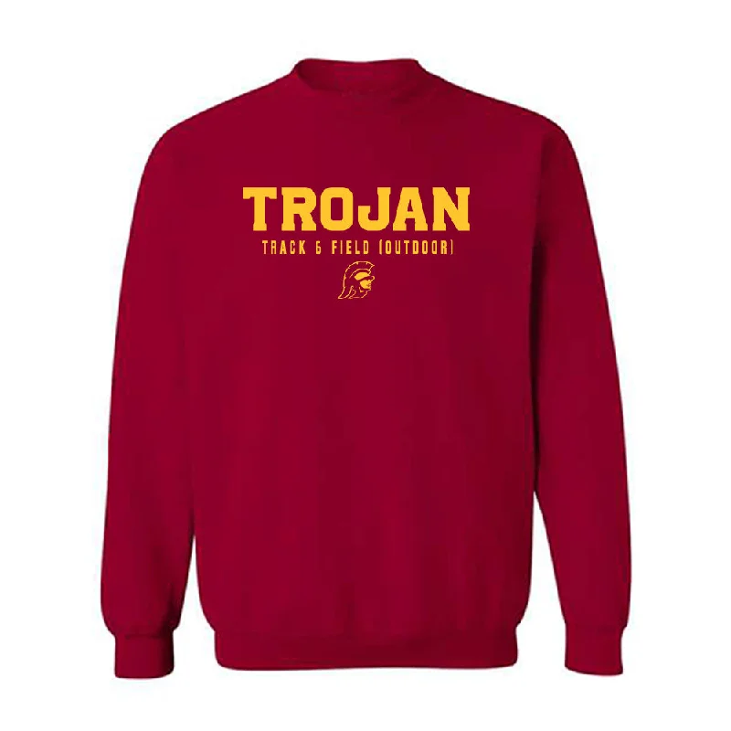 USC - NCAA Women's Track & Field : Ahnyx bush - Classic Shersey Crewneck Sweatshirt Hoodie with Sequins Glamorous Eye-catching USC - NCAA Women's Track & Field : Ahnyx bush - Classic Shersey Crewneck Sweatshirt Hoodie with Sequins Glamorous Eye-catching