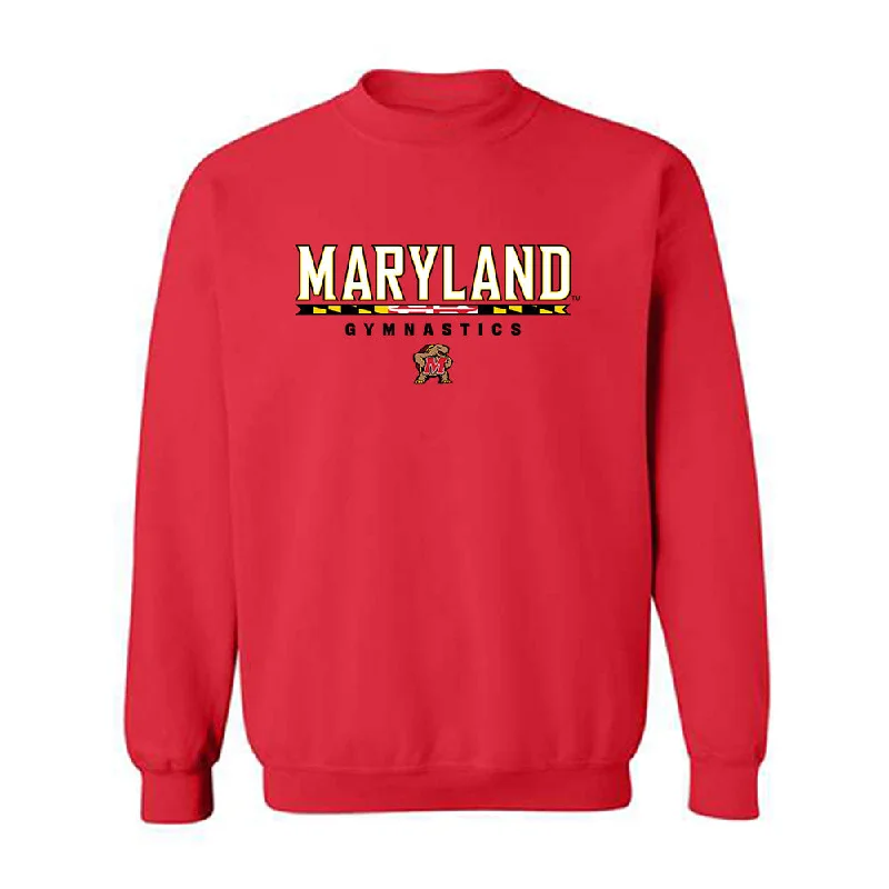 Maryland - NCAA Women's Gymnastics : Natalie Martin - Classic Shersey Crewneck Sweatshirt Hoodie with Mock Neck Collared Structured Maryland - NCAA Women's Gymnastics : Natalie Martin - Classic Shersey Crewneck Sweatshirt Hoodie with Mock Neck Collared Structured
