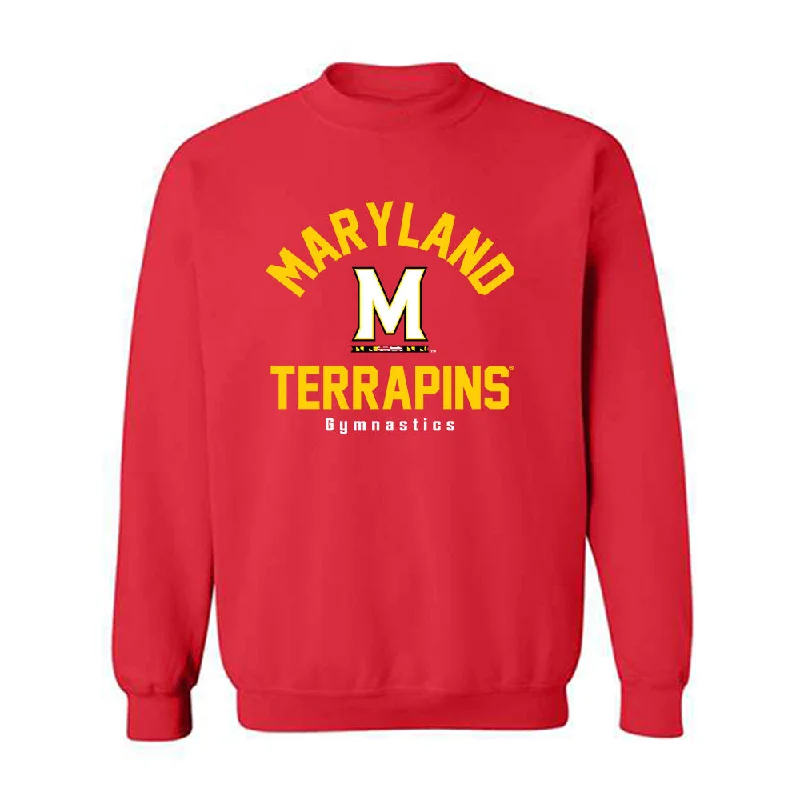 Maryland - NCAA Women's Gymnastics : Natalie Martin - Classic Shersey Crewneck Sweatshirt Hoodie with Cuffed Sleeves Snug Secure Maryland - NCAA Women's Gymnastics : Natalie Martin - Classic Shersey Crewneck Sweatshirt Hoodie with Cuffed Sleeves Snug Secure