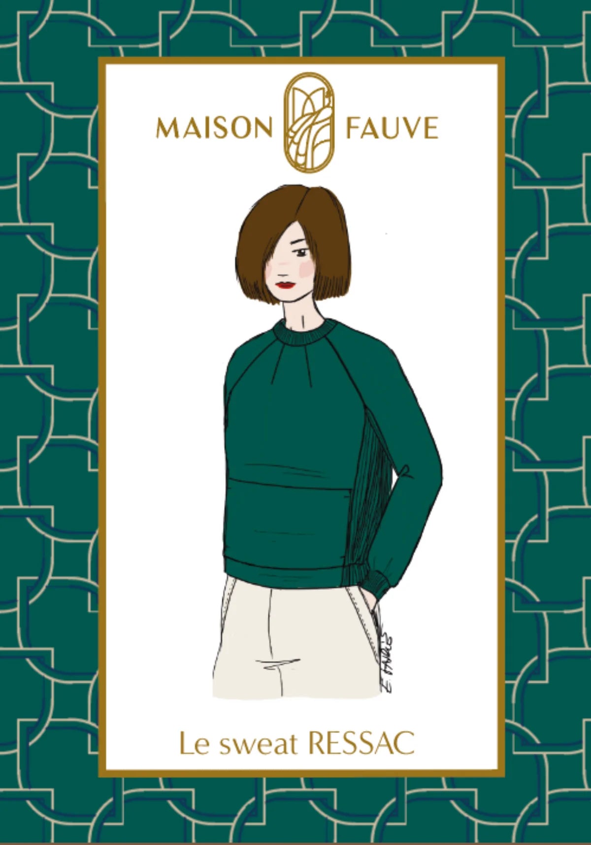 Ressac Sweatshirt - Sewing Pattern | Maison Fauve Hoodie with Longline Fit Extended Stylish Ressac Sweatshirt - Sewing Pattern | Maison Fauve Hoodie with Longline Fit Extended Stylish
