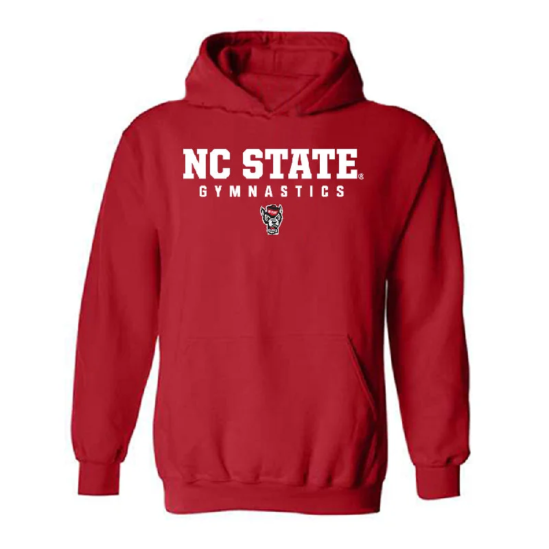 NC State - NCAA Women's Gymnastics : Lucy Lehman - Classic Shersey Hooded Sweatshirt Hoodie with Logo Branding Identity NC State - NCAA Women's Gymnastics : Lucy Lehman - Classic Shersey Hooded Sweatshirt Hoodie with Logo Branding Identity