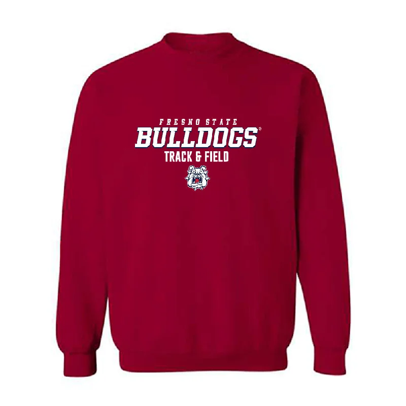 Fresno State - NCAA Women's Track & Field : Anne Remlinger - Classic Shersey Crewneck Sweatshirt Hoodie with Half-Zip Sporty Casual Fresno State - NCAA Women's Track & Field : Anne Remlinger - Classic Shersey Crewneck Sweatshirt Hoodie with Half-Zip Sporty Casual