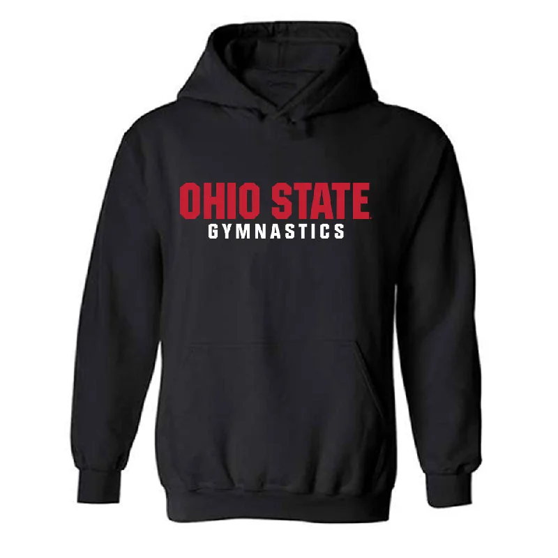 Ohio State - NCAA Women's Gymnastics : Karleigh Reutzel - Classic Shersey Hooded Sweatshirt Hoodie with Hem Contrast Bold Stylish Ohio State - NCAA Women's Gymnastics : Karleigh Reutzel - Classic Shersey Hooded Sweatshirt Hoodie with Hem Contrast Bold Stylish