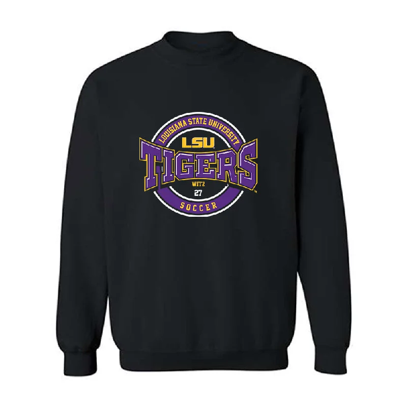 LSU - NCAA Women's Soccer : Morgan Witz - Classic Fashion Shersey Crewneck Sweatshirt Hoodie with Velcro Closure Adjustable Secure LSU - NCAA Women's Soccer : Morgan Witz - Classic Fashion Shersey Crewneck Sweatshirt Hoodie with Velcro Closure Adjustable Secure