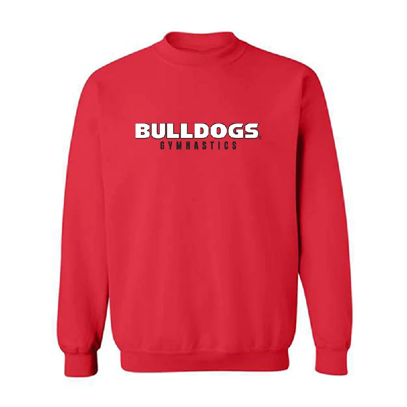 Georgia - NCAA Women's Gymnastics : Zora Morgan - Classic Shersey Crewneck Sweatshirt Hoodie with Rolled Sleeves Casual Relaxed Georgia - NCAA Women's Gymnastics : Zora Morgan - Classic Shersey Crewneck Sweatshirt Hoodie with Rolled Sleeves Casual Relaxed