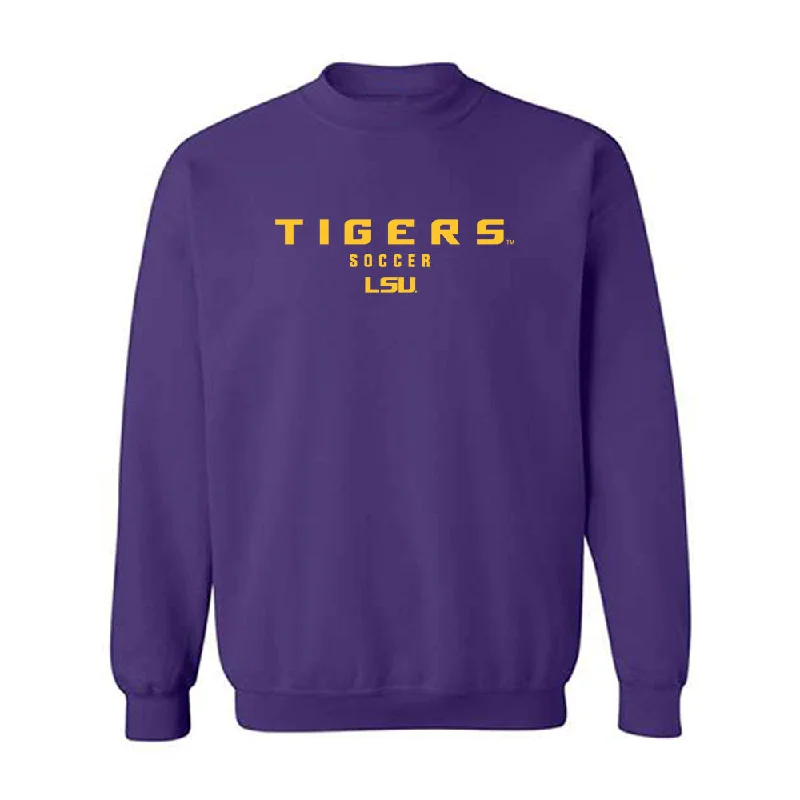 LSU - NCAA Women's Soccer : Morgan Witz - Classic Shersey Crewneck Sweatshirt Hoodie with Rolled Sleeves Casual Relaxed LSU - NCAA Women's Soccer : Morgan Witz - Classic Shersey Crewneck Sweatshirt Hoodie with Rolled Sleeves Casual Relaxed