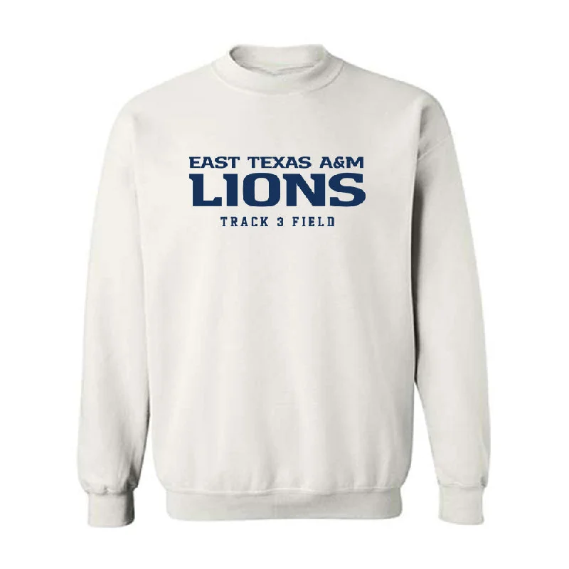 ETAMU - NCAA Women's Track & Field : Roane Lion - Classic Shersey Crewneck Sweatshirt Hoodie with Zipper Placket Modern Functional ETAMU - NCAA Women's Track & Field : Roane Lion - Classic Shersey Crewneck Sweatshirt Hoodie with Zipper Placket Modern Functional