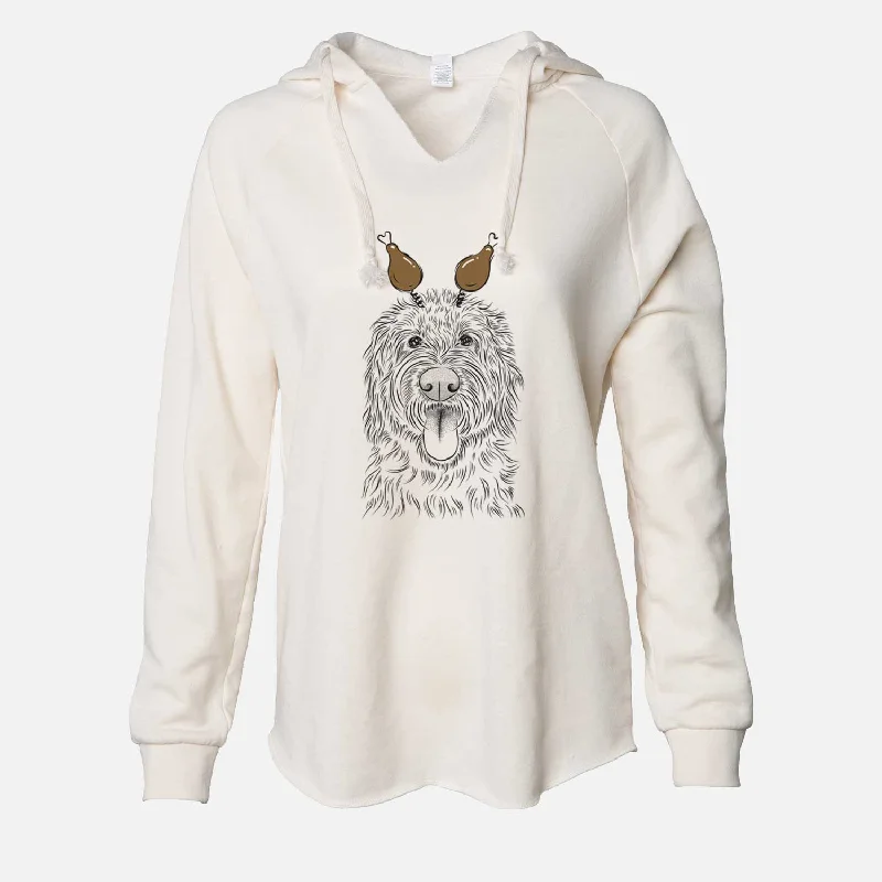 Thanksgiving Bennett the Doodle - Cali Wave Hooded Sweatshirt Hoodie with Drawstring Waist Adjustable Fitted Thanksgiving Bennett the Doodle - Cali Wave Hooded Sweatshirt Hoodie with Drawstring Waist Adjustable Fitted