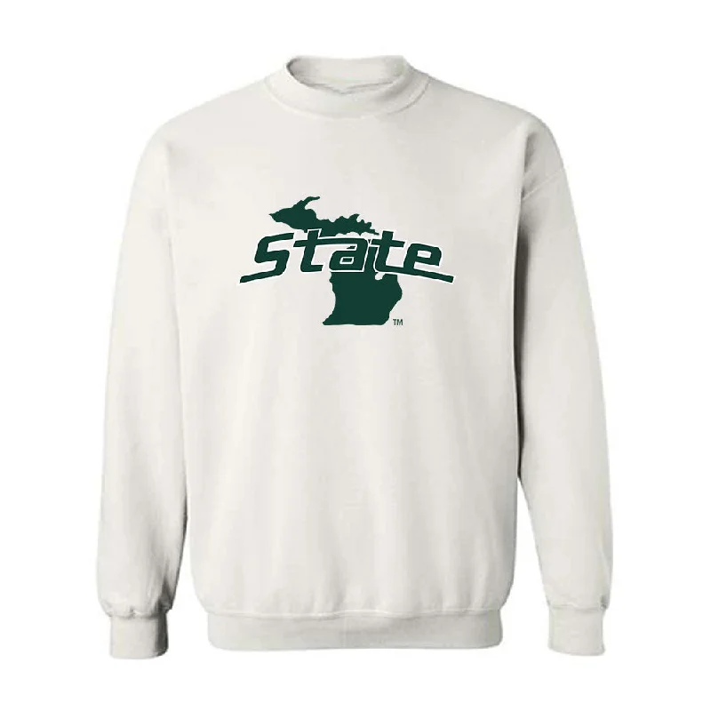 Michigan State - NCAA Women's Gymnastics : Gabrielle Stephen - Crewneck Sweatshirt Hoodie with Color Block Contrast Stylish Michigan State - NCAA Women's Gymnastics : Gabrielle Stephen - Crewneck Sweatshirt Hoodie with Color Block Contrast Stylish