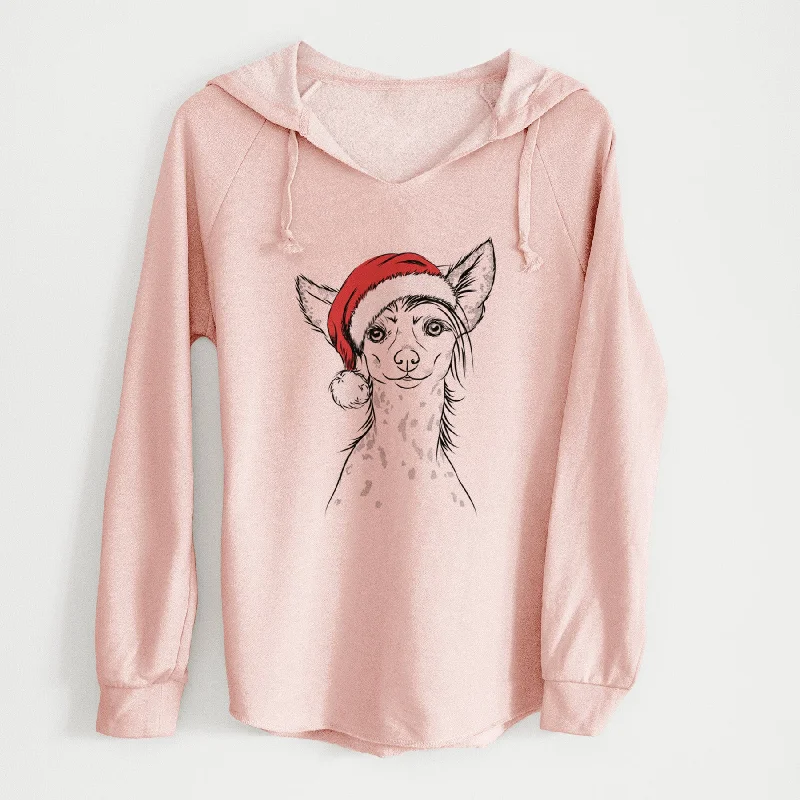 Santa Hudson the Chinese Crested - Cali Wave Hooded Sweatshirt Hoodie Crop Top Short Trendy Santa Hudson the Chinese Crested - Cali Wave Hooded Sweatshirt Hoodie Crop Top Short Trendy