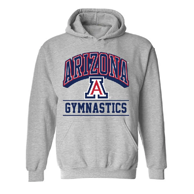 Arizona - NCAA Women's Gymnastics : Teagan White - Classic Shersey Hooded Sweatshirt Hoodie with Raw Hem Edgy Unfinished