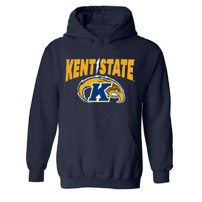 Kent State - NCAA Women's Gymnastics : Jersey Bingman - Fashion Shersey Hooded Sweatshirt Hoodie with Contrast Stitching Detailed Premium Kent State - NCAA Women's Gymnastics : Jersey Bingman - Fashion Shersey Hooded Sweatshirt Hoodie with Contrast Stitching Detailed Premium