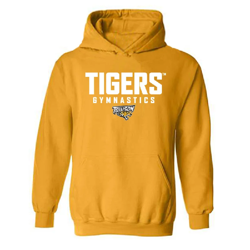 Towson - NCAA Women's Gymnastics : Felicia Poblete - Classic Shersey Hooded Sweatshirt Hoodie with High Neck Warm Protective