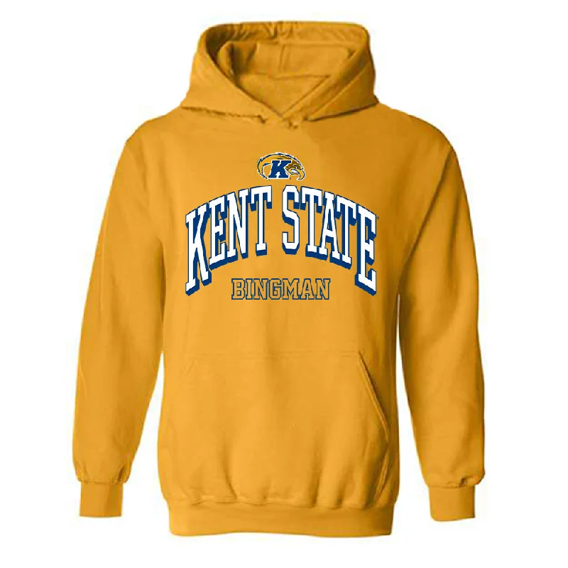 Kent State - NCAA Women's Gymnastics : Jersey Bingman - Classic Fashion Shersey Hooded Sweatshirt Hoodie with Cropped Fit Short Trendy Kent State - NCAA Women's Gymnastics : Jersey Bingman - Classic Fashion Shersey Hooded Sweatshirt Hoodie with Cropped Fit Short Trendy