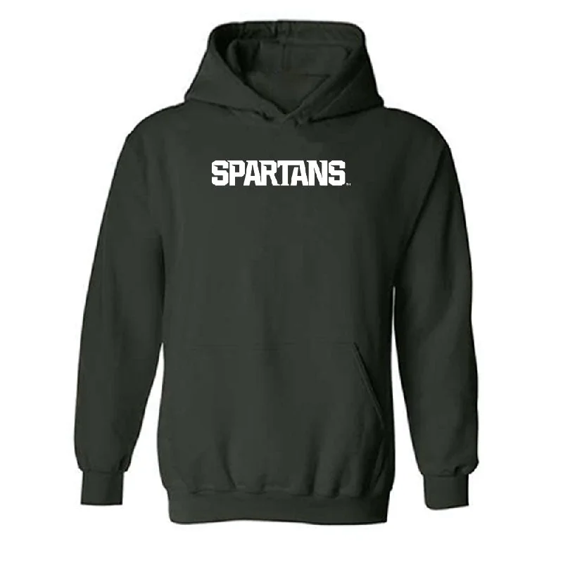 Michigan State - NCAA Women's Gymnastics : Gabrielle Stephen - Generic Shersey Hooded Sweatshirt Hoodie with Emblem Brand Identity Michigan State - NCAA Women's Gymnastics : Gabrielle Stephen - Generic Shersey Hooded Sweatshirt Hoodie with Emblem Brand Identity