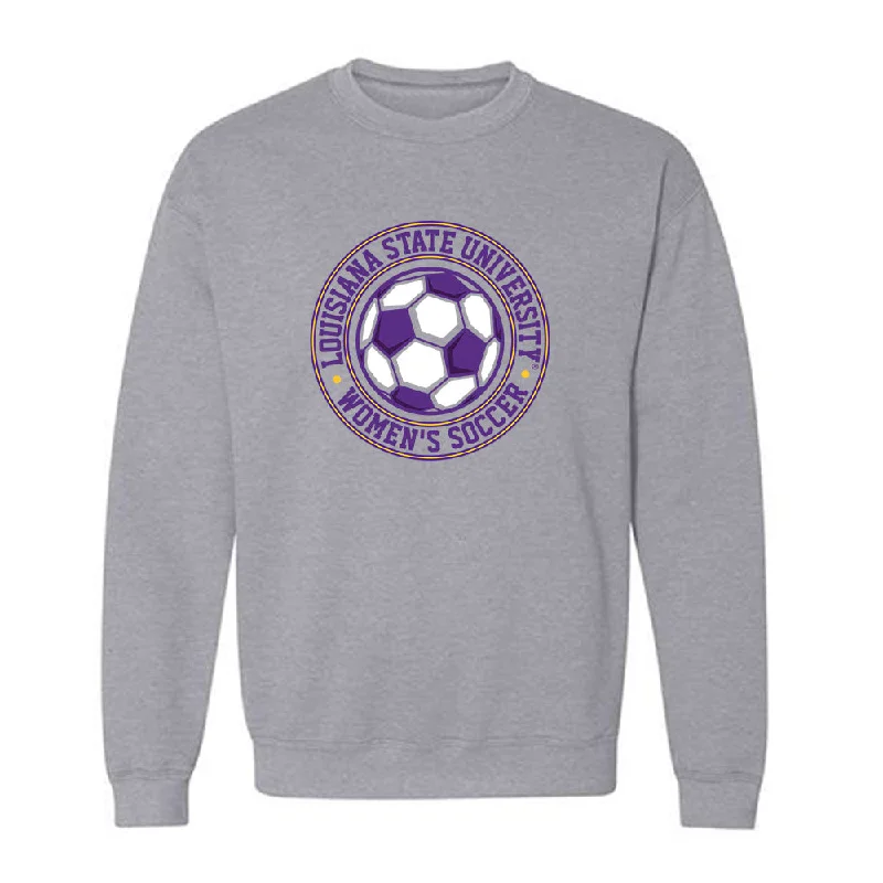 LSU - NCAA Women's Soccer : Morgan Witz - Generic Shersey Crewneck Sweatshirt Hoodie with Belted Waist Structured Tailored LSU - NCAA Women's Soccer : Morgan Witz - Generic Shersey Crewneck Sweatshirt Hoodie with Belted Waist Structured Tailored