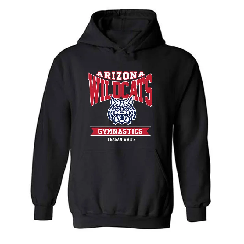 Arizona - NCAA Women's Gymnastics : Teagan White - Classic Fashion Shersey Hooded Sweatshirt Hoodie with Earth Tones Natural Calm Arizona - NCAA Women's Gymnastics : Teagan White - Classic Fashion Shersey Hooded Sweatshirt Hoodie with Earth Tones Natural Calm