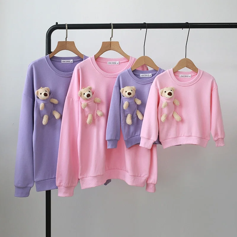 Sweatshirts Ourson Hoodie with Typography Text Message