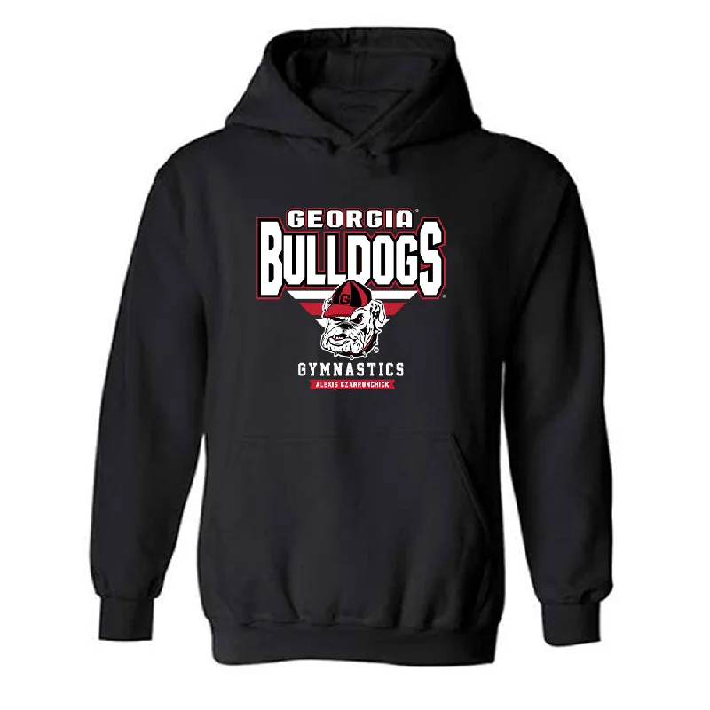 Georgia - NCAA Women's Gymnastics : Alexis Czarrunchick - Classic Fashion Shersey Hooded Sweatshirt Hoodie with Zipper Placket Modern Functional Georgia - NCAA Women's Gymnastics : Alexis Czarrunchick - Classic Fashion Shersey Hooded Sweatshirt Hoodie with Zipper Placket Modern Functional