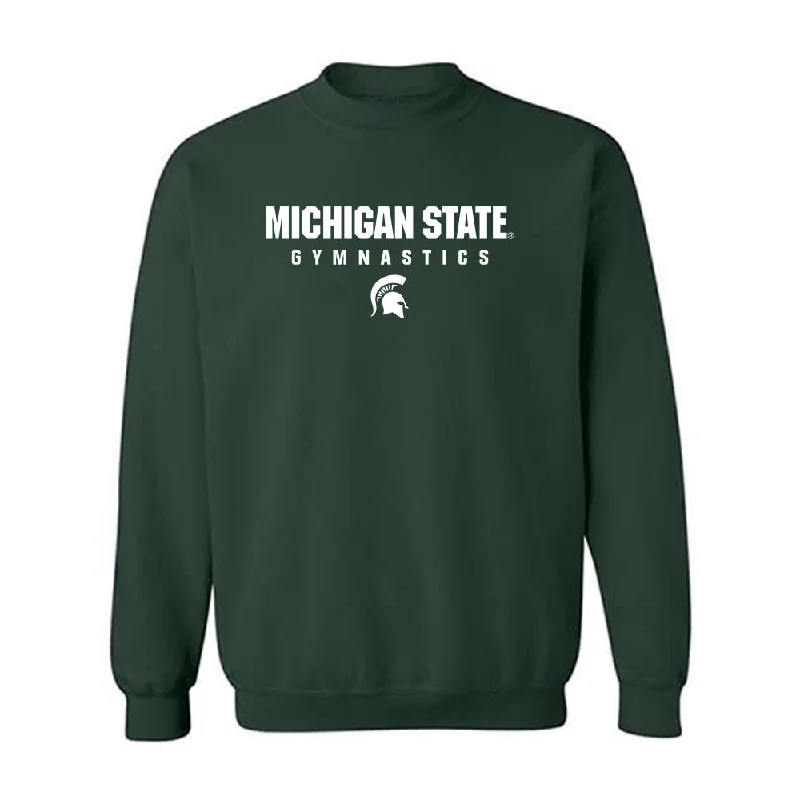 Michigan State - NCAA Women's Gymnastics : Giana Kalefe - Classic Shersey Crewneck Sweatshirt Hoodie with Reflective Safety Nightwear Michigan State - NCAA Women's Gymnastics : Giana Kalefe - Classic Shersey Crewneck Sweatshirt Hoodie with Reflective Safety Nightwear