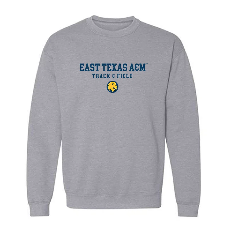 ETAMU - NCAA Women's Track & Field : Roane Lion - Classic Shersey Crewneck Sweatshirt Hoodie with Snap Buttons Easy Quick ETAMU - NCAA Women's Track & Field : Roane Lion - Classic Shersey Crewneck Sweatshirt Hoodie with Snap Buttons Easy Quick