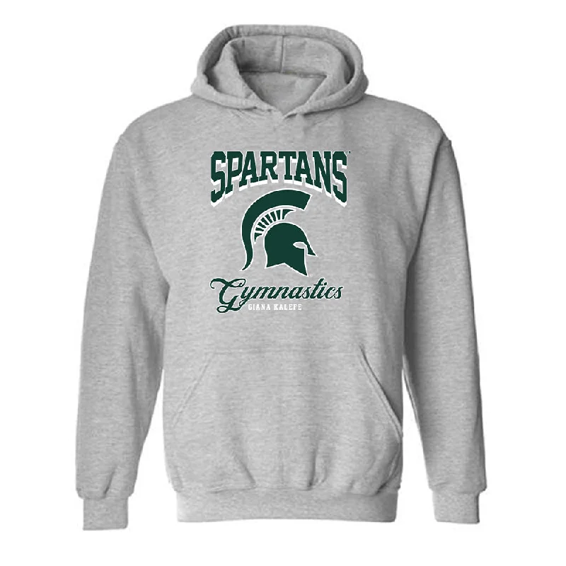 Michigan State - NCAA Women's Gymnastics : Giana Kalefe - Fashion Shersey Hooded Sweatshirt Hoodie with Tie-Dye Psychedelic Retro Michigan State - NCAA Women's Gymnastics : Giana Kalefe - Fashion Shersey Hooded Sweatshirt Hoodie with Tie-Dye Psychedelic Retro
