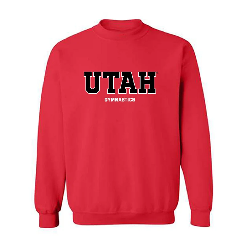 Utah - NCAA Women's Gymnastics : Jaedyn Rucker - Classic Shersey Crewneck Sweatshirt Hoodie with Patch Decorative Personalized Utah - NCAA Women's Gymnastics : Jaedyn Rucker - Classic Shersey Crewneck Sweatshirt Hoodie with Patch Decorative Personalized