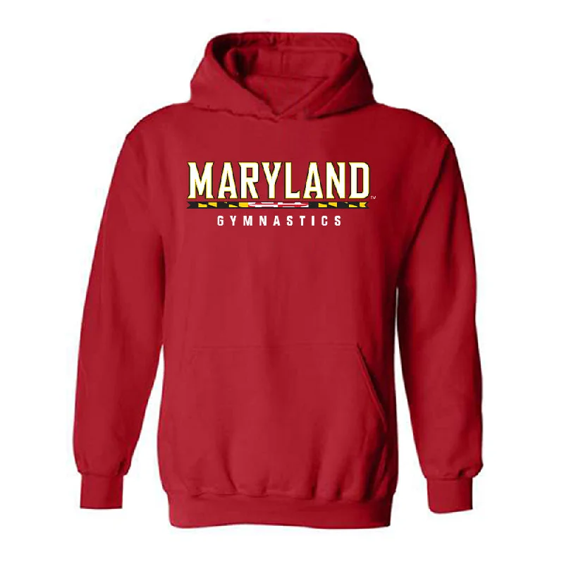 Maryland - NCAA Women's Gymnastics : Natalie Martin - Classic Shersey Hooded Sweatshirt Hoodie with Puffed Sleeves Voluminous Trendy Maryland - NCAA Women's Gymnastics : Natalie Martin - Classic Shersey Hooded Sweatshirt Hoodie with Puffed Sleeves Voluminous Trendy