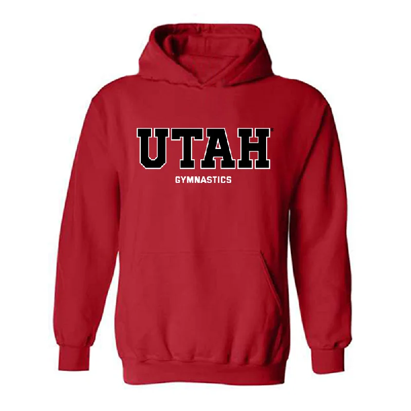 Utah - NCAA Women's Gymnastics : Jaedyn Rucker - Classic Shersey Hooded Sweatshirt Hoodie Crop Top Short Trendy Utah - NCAA Women's Gymnastics : Jaedyn Rucker - Classic Shersey Hooded Sweatshirt Hoodie Crop Top Short Trendy